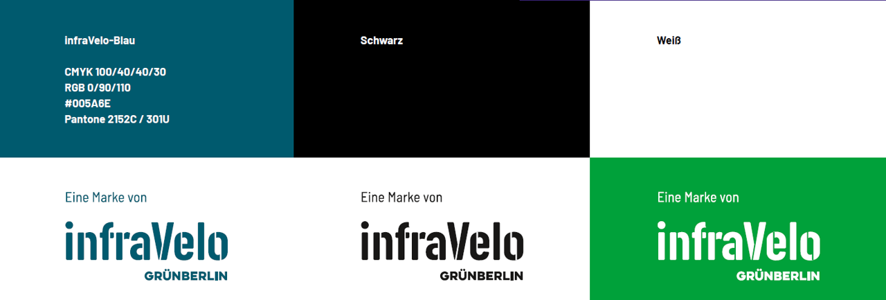 Farbkombinationen mit Logozusatz